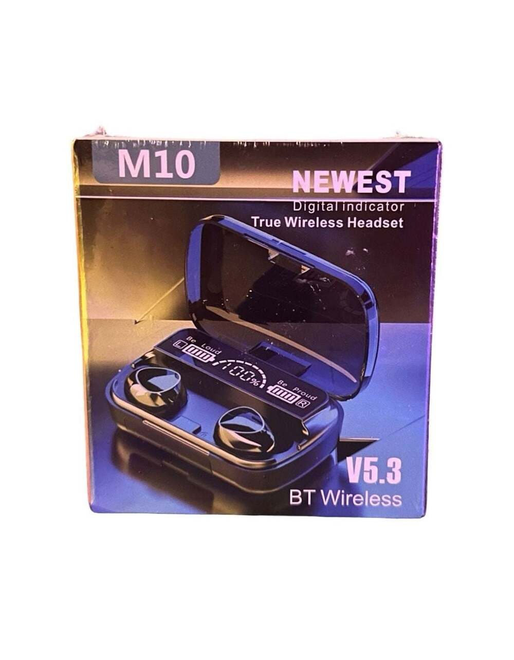 M10 Wireless Earbuds Bluetooth 5.1 TWS 2200mAh with Power Bank Charging Box